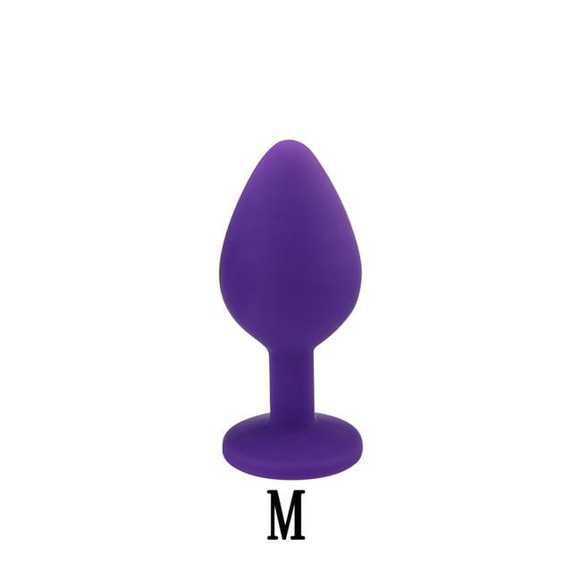 3Pcs/Set Safe Butt Plug With Crystal Detachable Jewelry Anal Plug Vagina Clitoris Vibrator Sex Toy