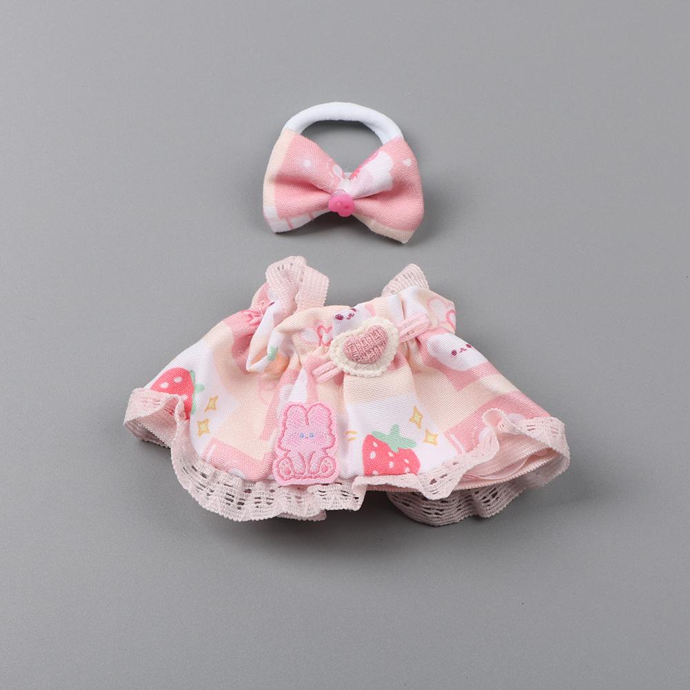 For 17cm Labubu Doll Clothes Fashion Clothes Hoodies Doll Clothes Color Match Hoodies Dolls Accessories Cute Decoration Little Cloths