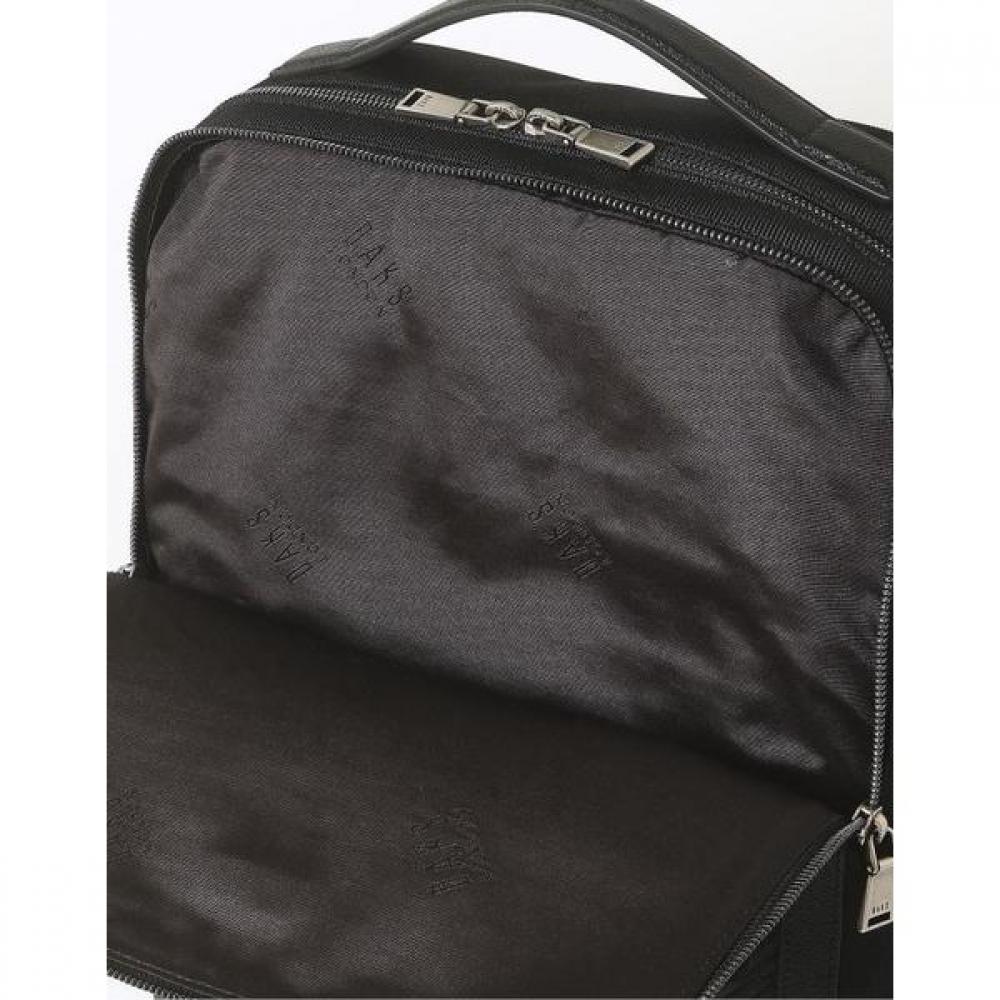 Daks Black Leather Nylon Backpack Dbba2e308bk