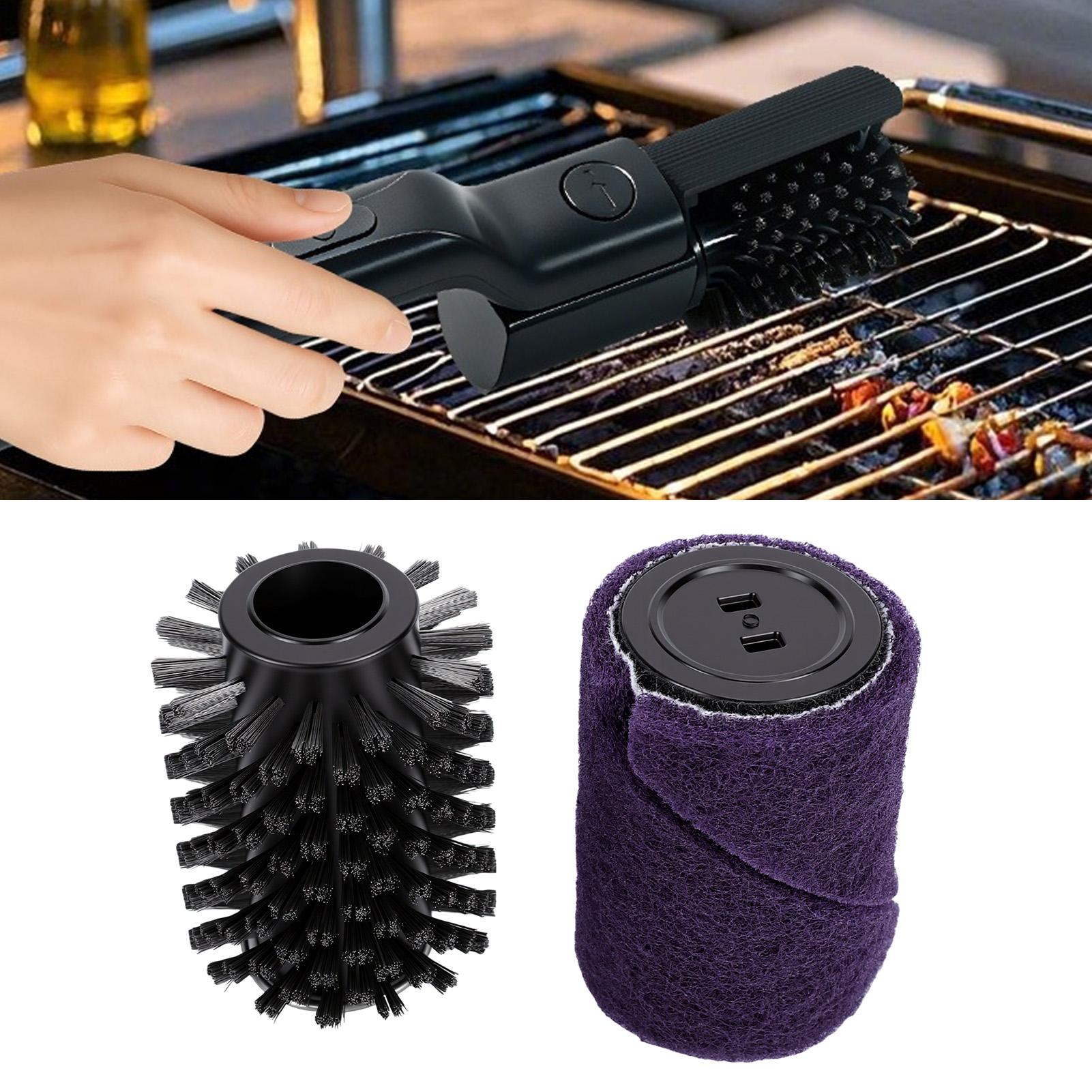 2 pièces Têtes de rechange pour brosse de barbecue électrique