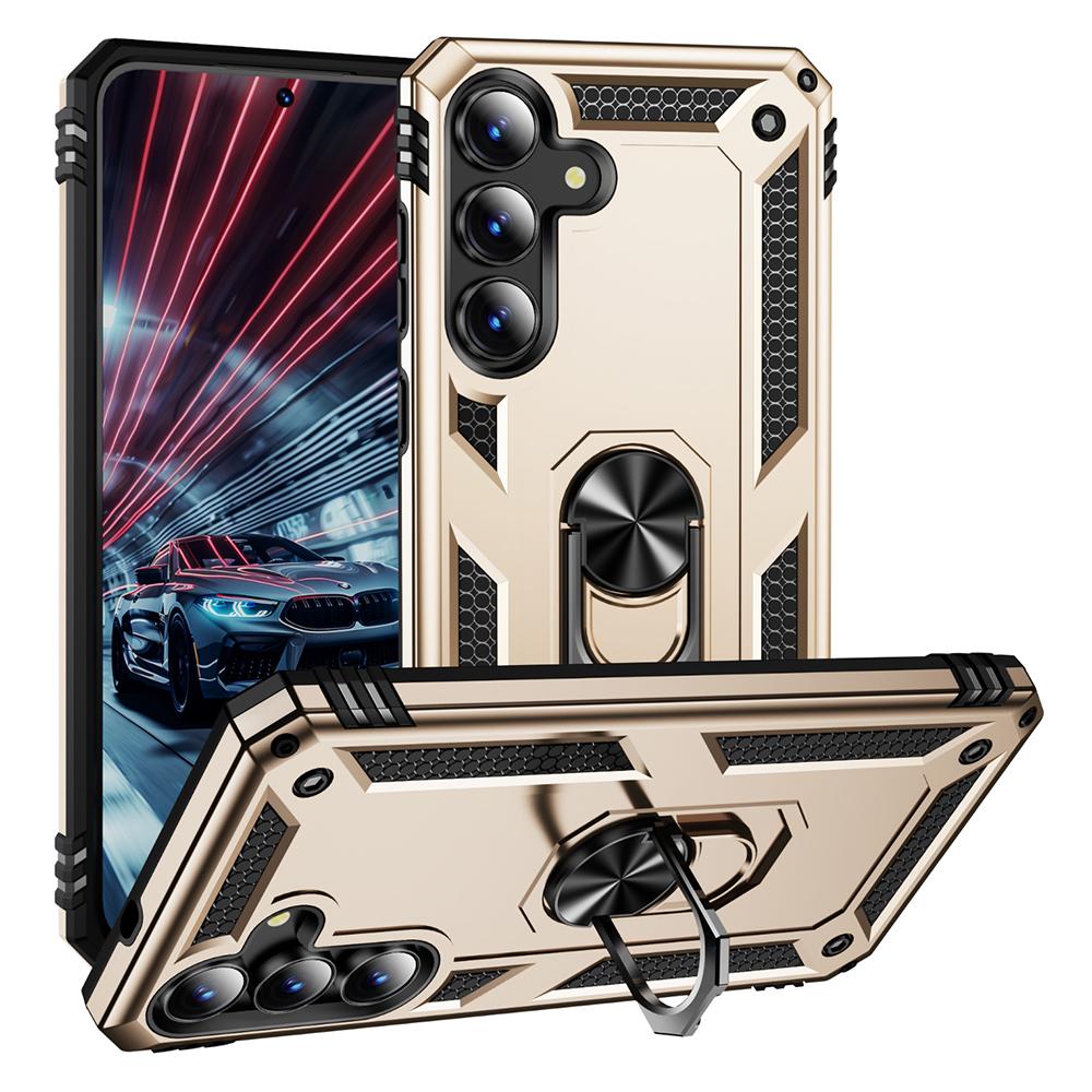 For Samsung Galaxy S25 FE Case PC+TPU Phone Cover with Kickstand