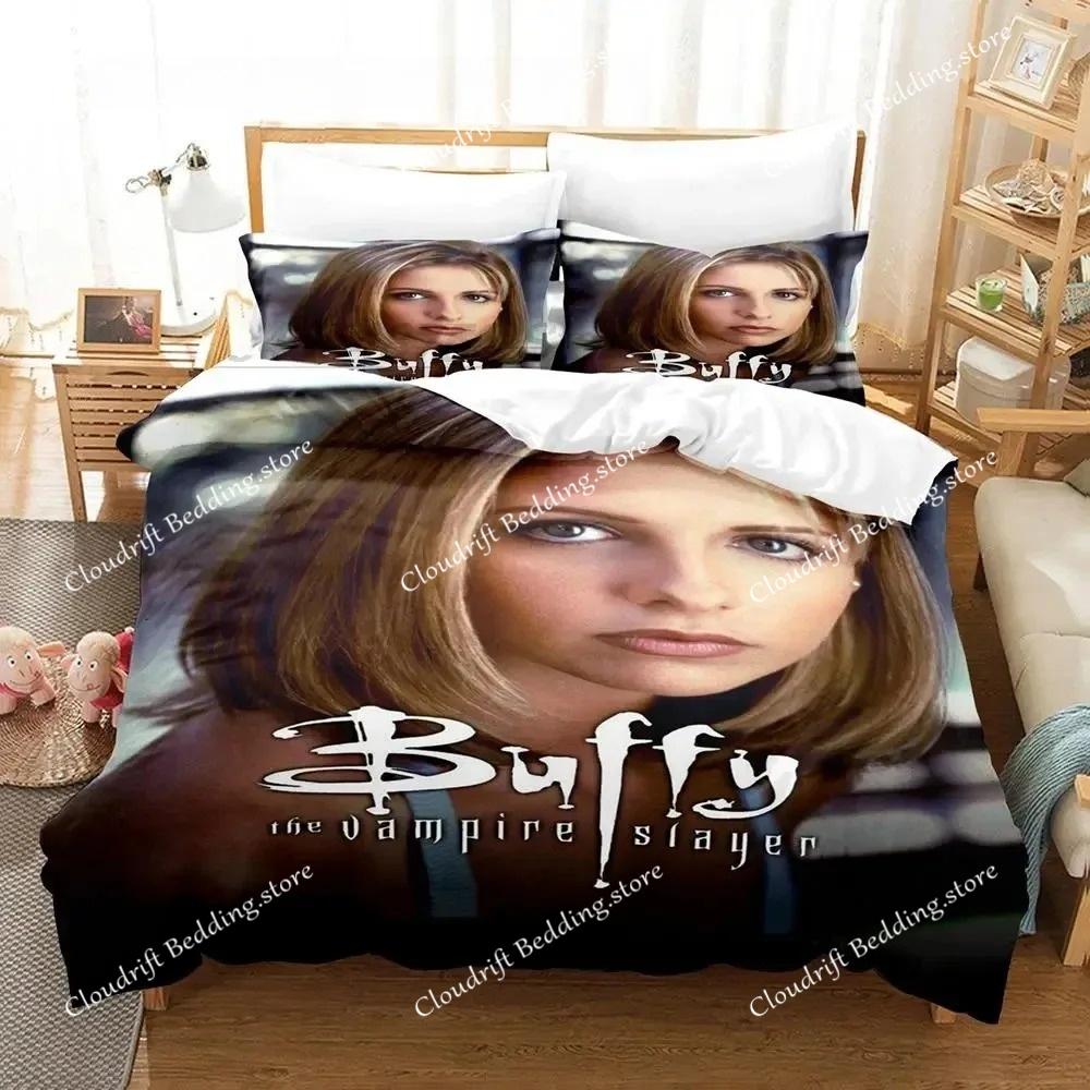 Buffy The Vampire Bettwäsche-Set Einzelbett Twin Full Queen King Size Bettwäsche-Set Aldult Jungen Schlafzimmer Bettbezug Set
