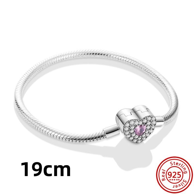 New 925 copper Original Pink Series Boy Love Girl Mom Unicorn Butterfly Infinite Heart Beads Fit Pantaro Charms Bracelet Zircon