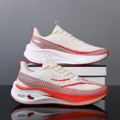 New Red Rabbit, Couple Carbon Board Mesh Breathable Sneakers New Year's Dad Shoes Casual Running