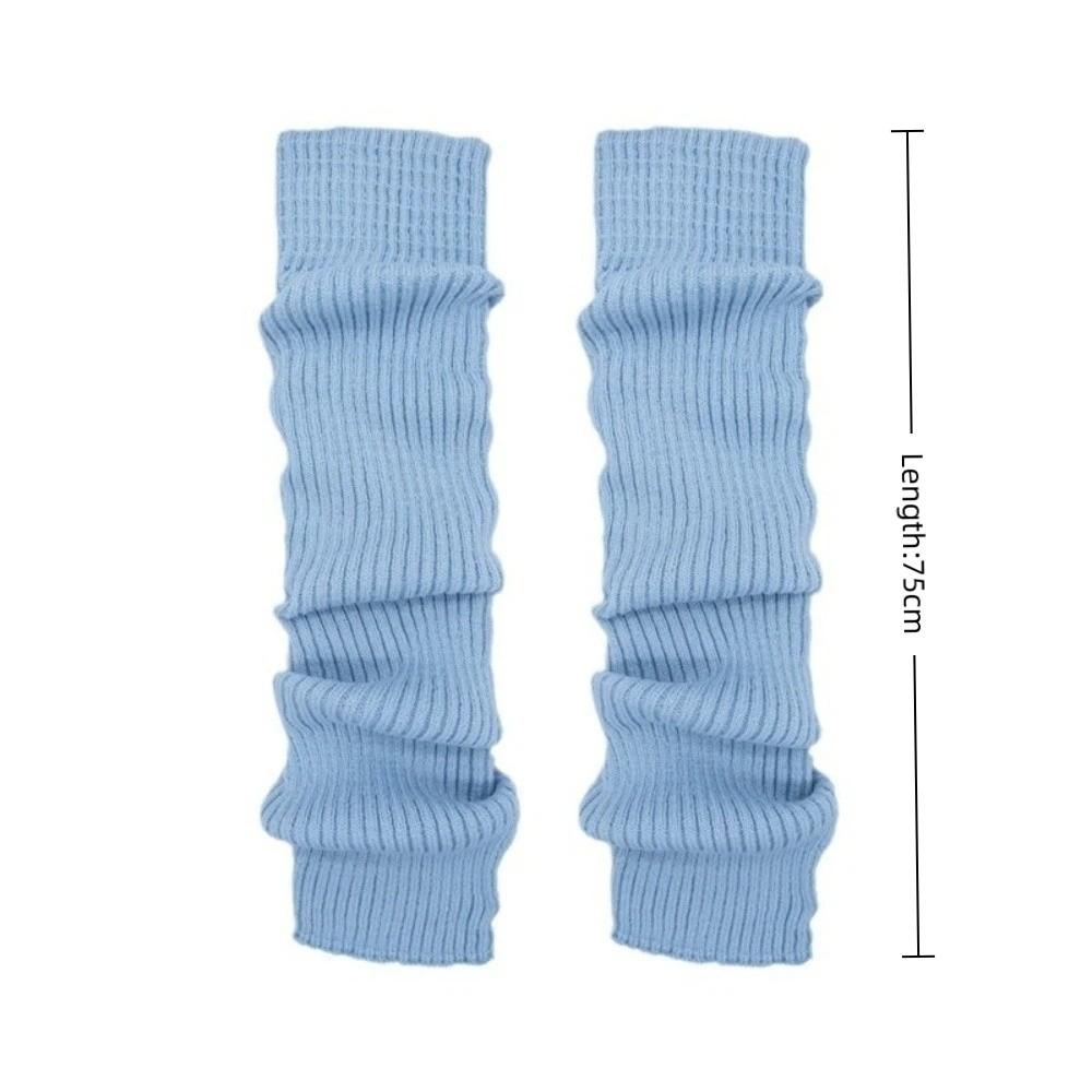 Einfarbige Plüschsocken Über Knie Röhre Ballett Joghurt Beinwärmer JK Lange Beinsocke Herbst
