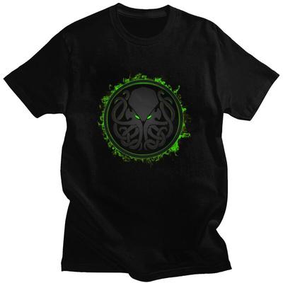 Individuelles Trendiges Lovecraft Monster Cthulhu Mythos T-Shirt Herren 100% Baumwolle T-Shirt Tees Streetwear T-Shirt