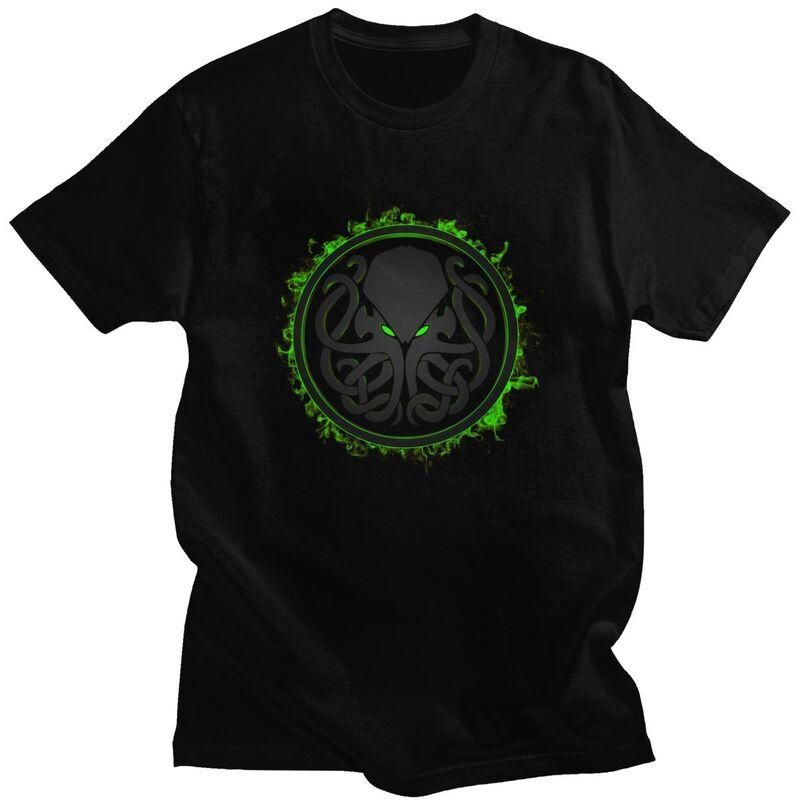 

Custom Trendy Lovecraft Monster CthulhuMythos T Shirt Men 100% Cotton T-shirt Tees Streetwear Tshirt - Men s Summer Cotton Gr... 5XL різнокольоровий