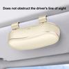 Car Storage Box with Shockproof Velvet Lining for Sunglasses And Small Items Automotive Eyeglasses Storage Case One-Hand Open Organizer