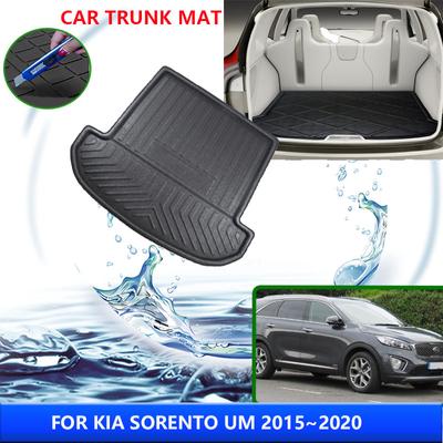 Mata bagażnika do Kia Sorento UM 2016 2015~2020 2017 2018 2019 Tylna wykładzina bagażnika Dywanik podłogowy Błotnik Akcesoria wewnętrzne