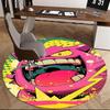 1pc Anime Monster Round Carpet - Office Chair Mat, Non-Slip Rug for Home Decor, Living Room, Bedroom, Game Room