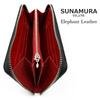 3 SUNAMURA Sunamura Made in Japan High Quality Elephant Leather Round Zipper Long Wallet Long Wallet Elephant Leather [TAKKA Shoji] [All colors]