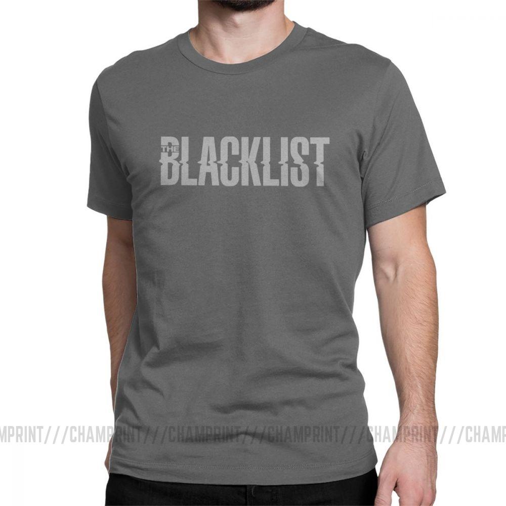 Men Good Tv Series The Blacklist T Shirt Reddington Raymond Red Hat Fandom Crime Cotton Short Sleeve Tees 4XL 5XL 6XL T-Shirts