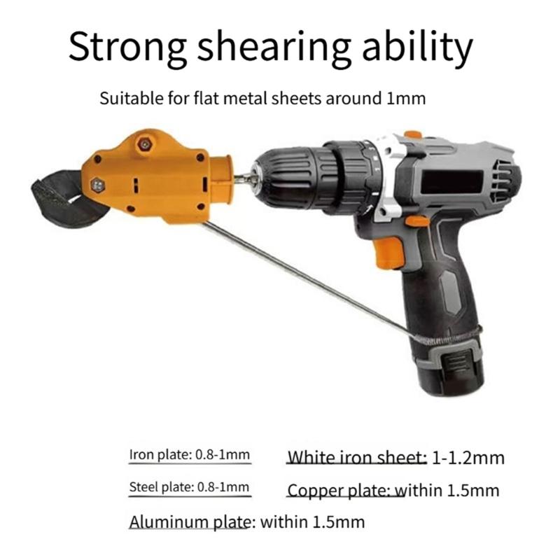 Electric Drill Into Sheet Metal Shears Electric Drill Plate Cutter Metal Sheet Cutting Tool Industrial Drill To Shear