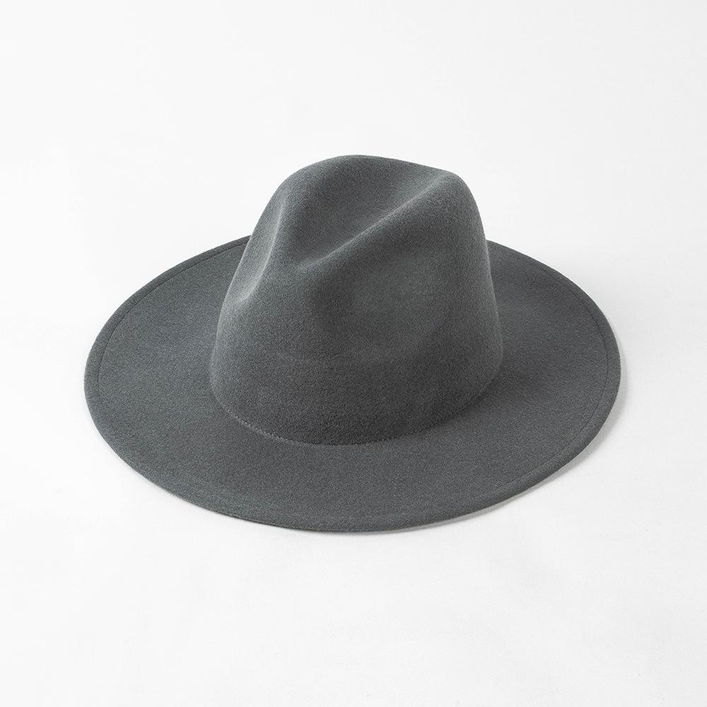 Winter British Wool Felt Cm Big Head Circumference Fedoras Hat Men Women Leisure Panamjazz Hat