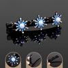 5x Sparkling Crystal Stone Braided Hair Clips Tooth-Shaped Non-Slip Bang Hairpin