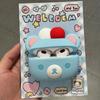 Airpods Case Designed For Airpods 1/2/3/4/Pro/Pro2 Anime Rilakkuma Adorable Cherry Bear Periphery Fashionable Playthings Drop Resistant Silicone Gifts