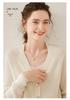 Women's Cashmere V-Neck Knit Cardigan - Warm, Loose, Slimming Sweater for Autumn & Winter