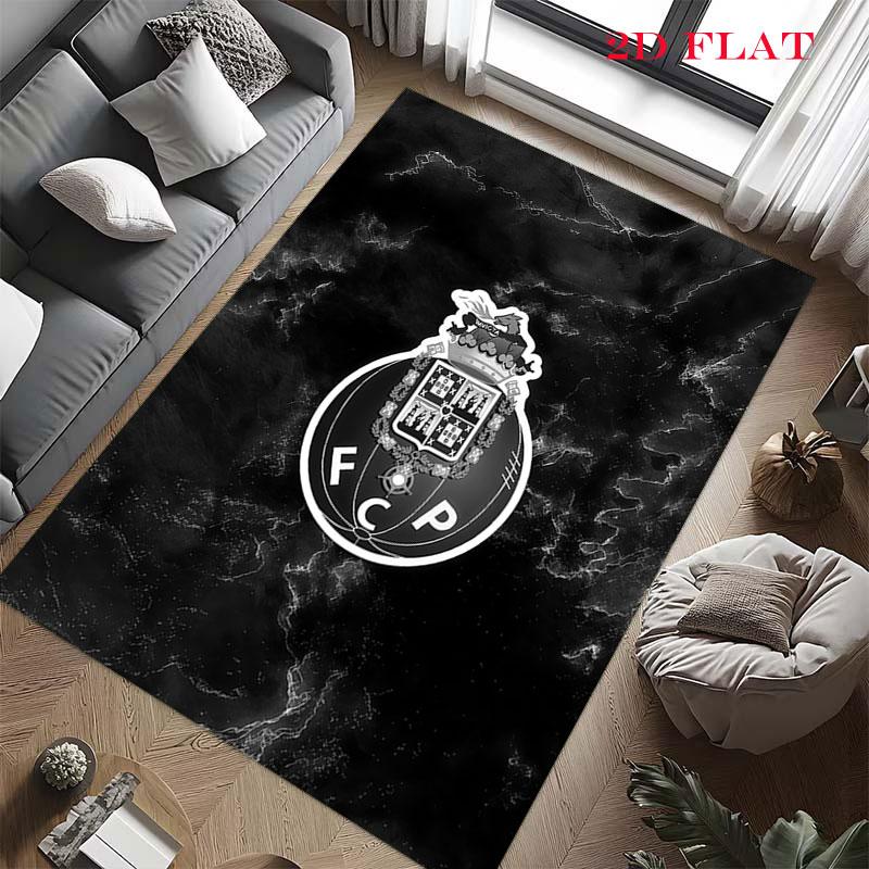 Porto logo Carpet Rug for Living Room Bedroom Home Sofa Decoration,Kids play Nonslip Floor Mat