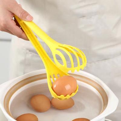 3-in-1 Kitchen Utensil Egg Beater Stirrer Food Tongs Strainer with Non-Slip Teeth Heat-Resistant Kitchen Tool for Baking