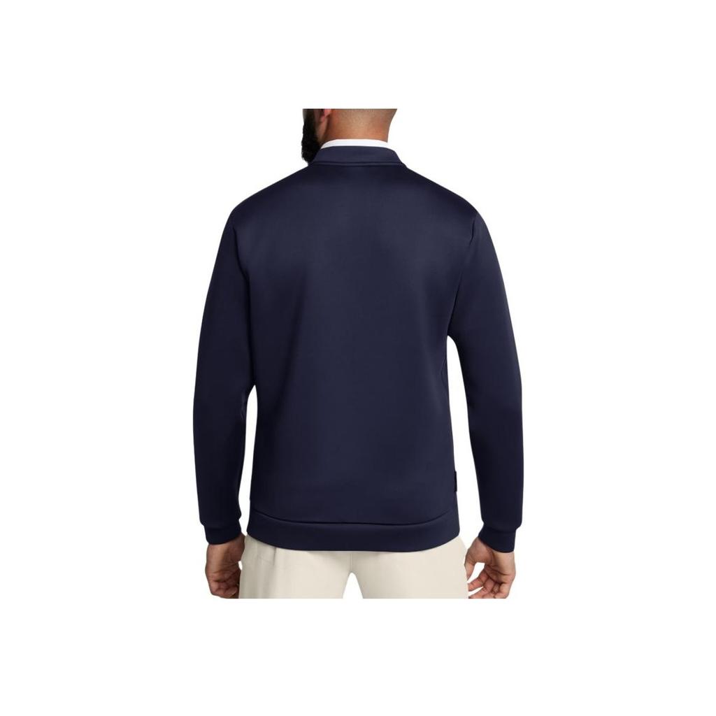 Under Armour Drive Pro Storm FW24 Hybrid Locker Wasserdicht Warm Reißverschluss Langarmjacke Herrenjacke Midnight-Navy Metallic-Silver 1387117-410