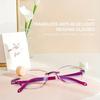 3pcs Frameless Reading Glasses with Fashionable Diamond Cutting Design, Anti Fatigue Clear Lenses, Women's Glasses