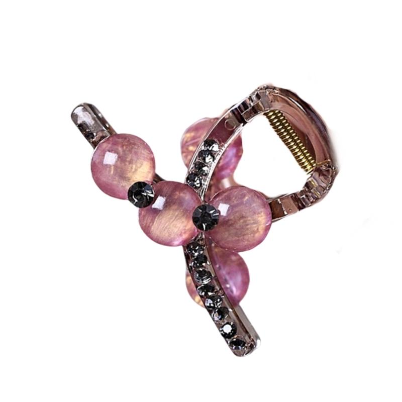 Pearls Rhinestones Hair Claw Clip For Women Barrette Slip Resistant Hair Accessory Elegant Design Styling