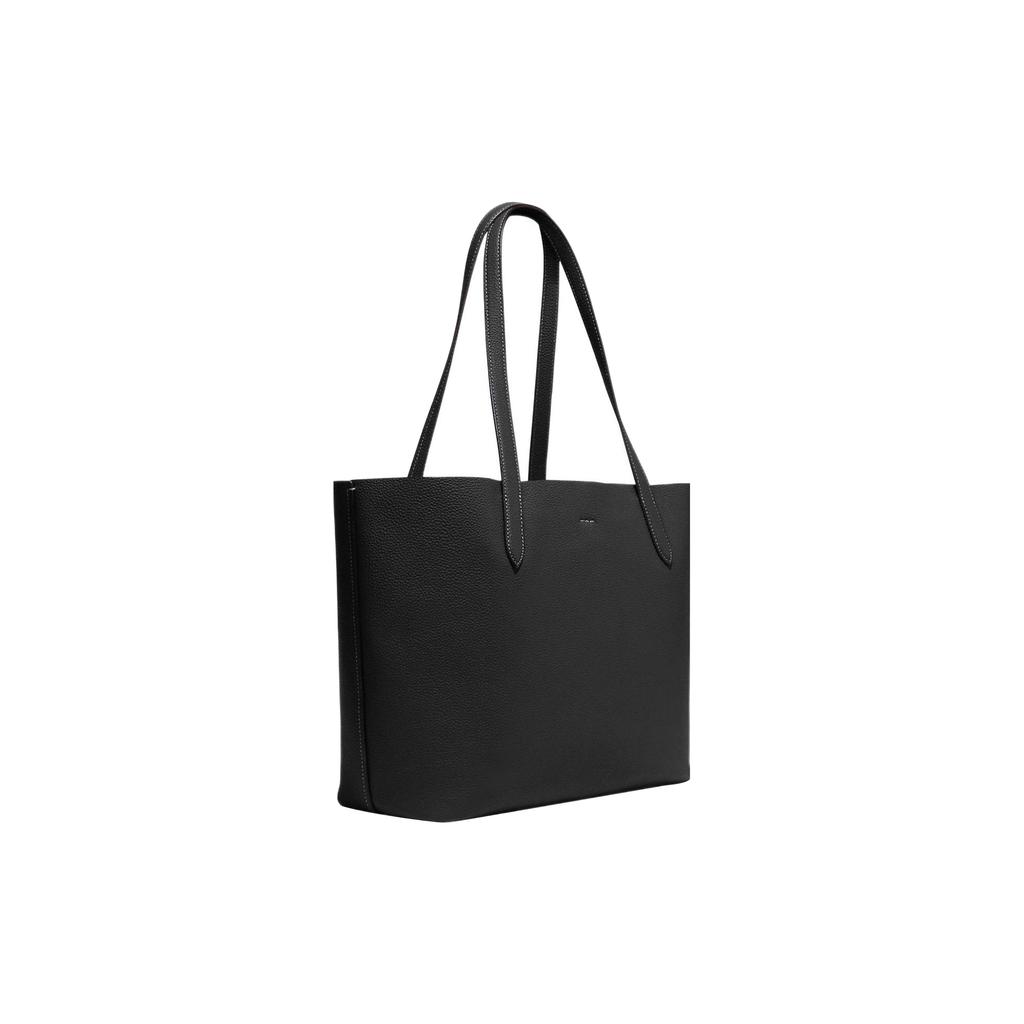 New COACH Cameron Pebbled Leather Tote Bag, Shopping Bag, Handbag, Shoulder Bag Tubas Women's Black CC050-IMBLK