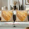 Heart-shaped Flower Cushions 2D Printed Beautiful Decor Polyester pillowcase, sofa decorative cushion cov Headboard Pillow