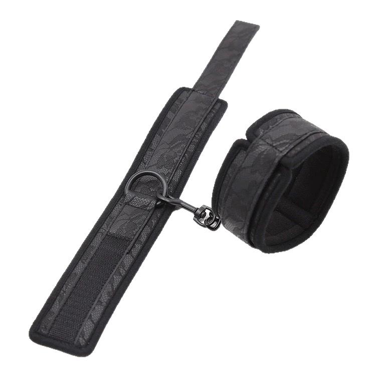 SM Tools Leather Hand and Foot Cuffs with Lace Sponge Binding