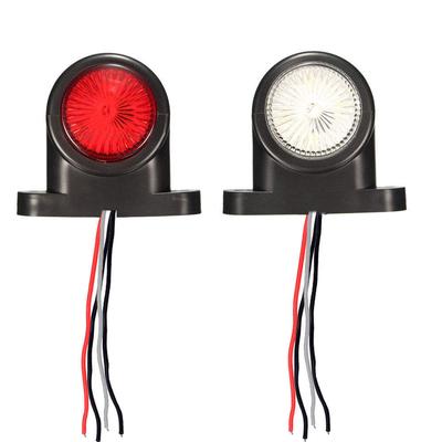 4x Red White Corner Side Marker LED Lights Outline Lamp Truck Trailer Bus 12V 4x Red White Corner Side Marker LED Lights Outline Lamp Truck Trailer Bus 12V
