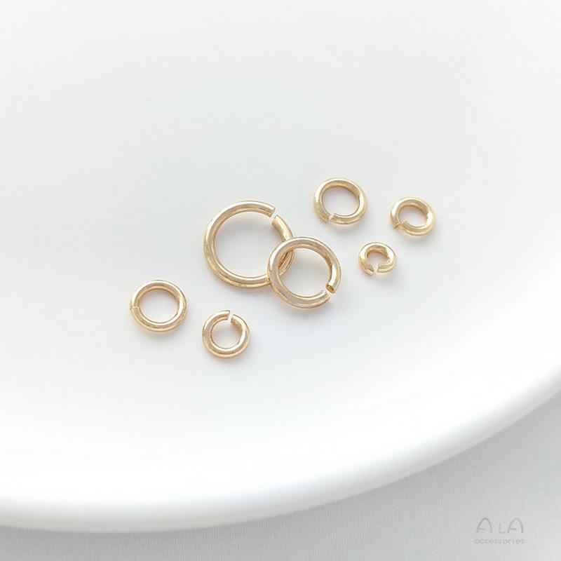 Chunky 14K Gold Filled Color-Preserving Open Circle Connector for Necklace or Bracelet