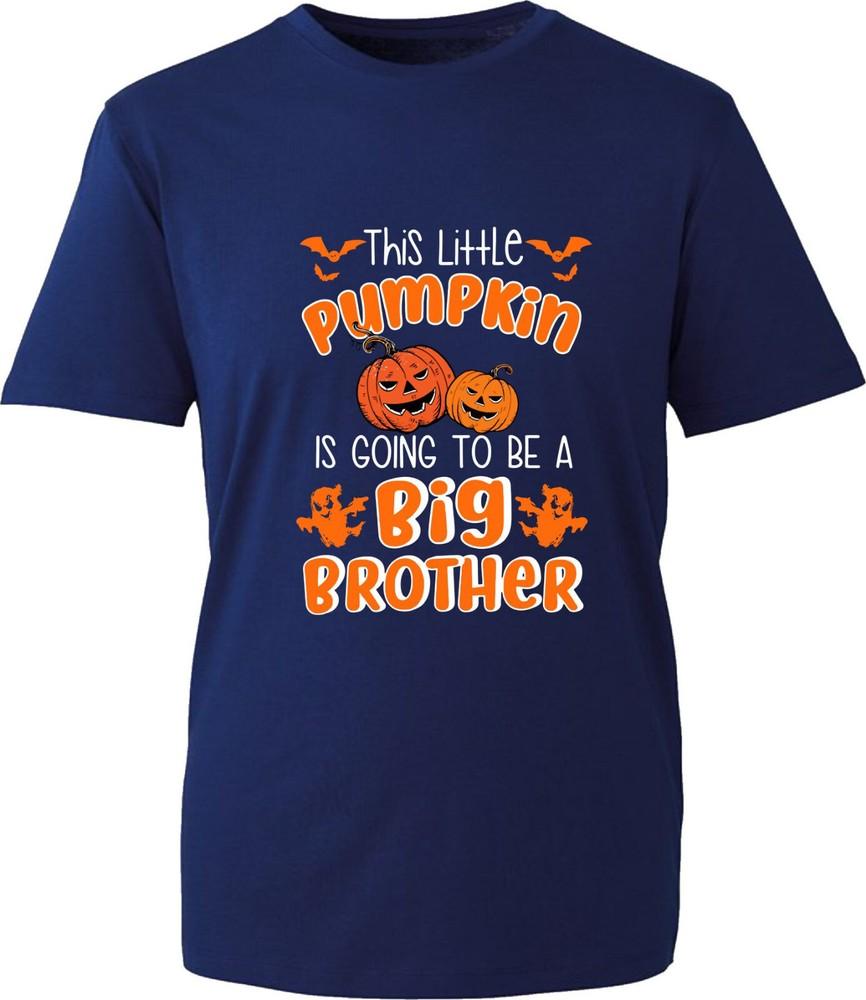 This Little Pumpkin Is Going Big Brother TShirt Halloween Baby Announceunisext Top S
