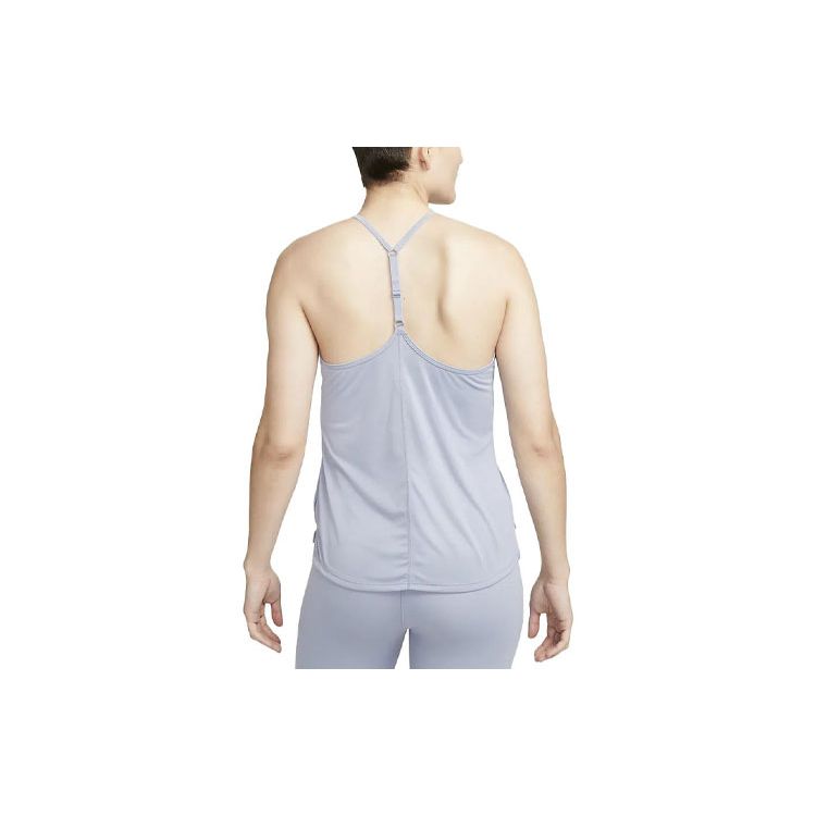 Nike Dri-FIT One Elastika Solid Logo Tank Top Women Tops Indigo-Mist DD4941-519