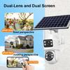 3M Solar Dual-Lens 4G Camera Monitor with Battery Backup and Night Vision