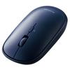 Беспроводная мышь ELECOM Bluetooth Slint Thin Silent с 4 кнопками и функцией режима презентации, совместимая с Windows, Mac, Android, iOS, iPadOS, FireOS, Navy