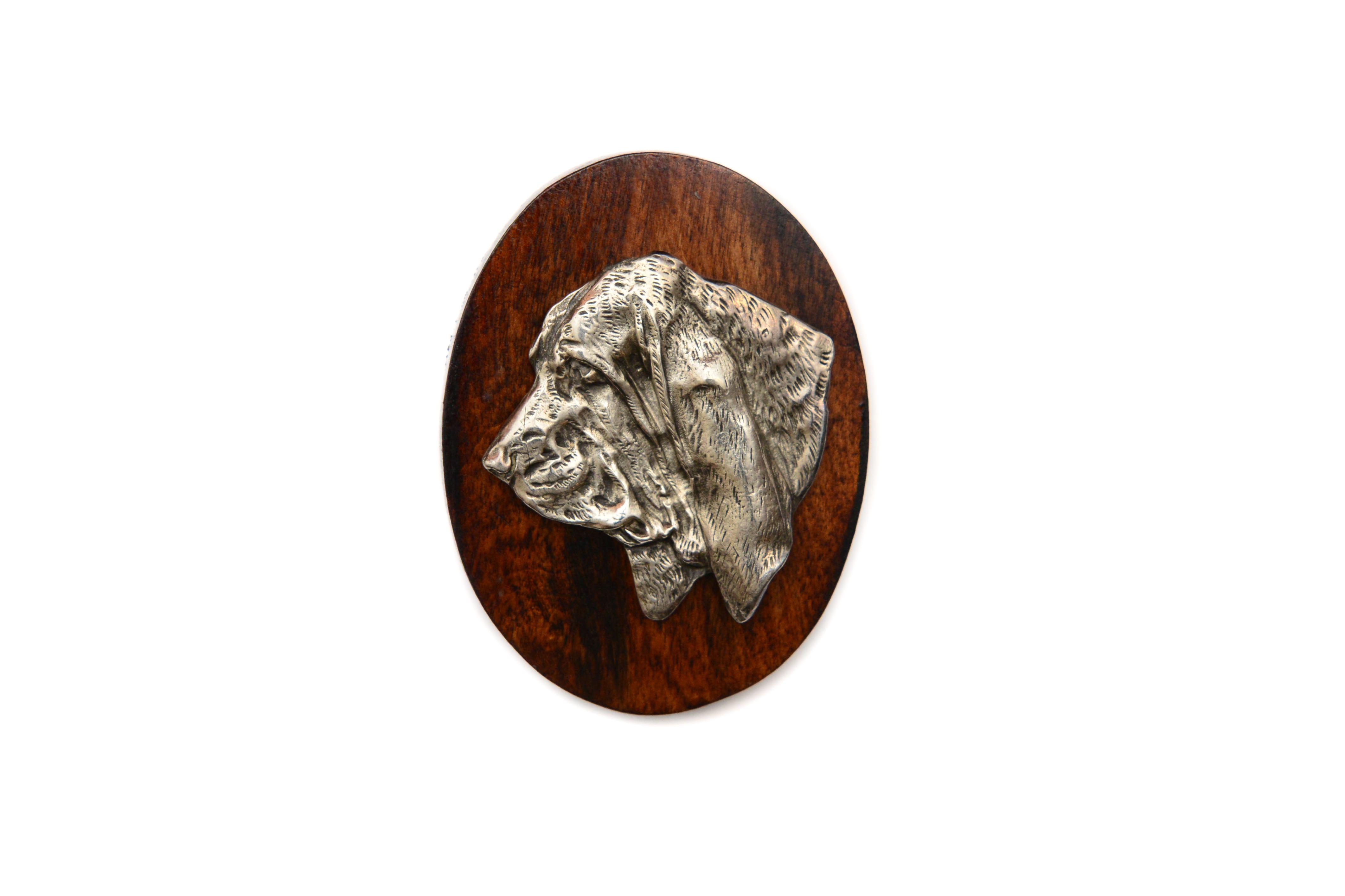

Basset Hound I - Dog show brooch, starter number clip, dog pin by Art-Dog