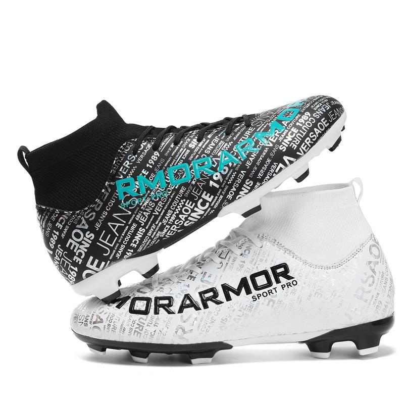 Football shoes men's and women's tf broken nails ag nails students children's high-top primary and secondary school sports training sports shoes