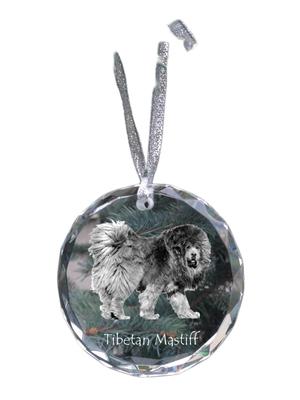 Tibetan Mastiff, Do Khyi – Crystal Bauble with a Photo, Dog Photo In Crystal | Art-Dog