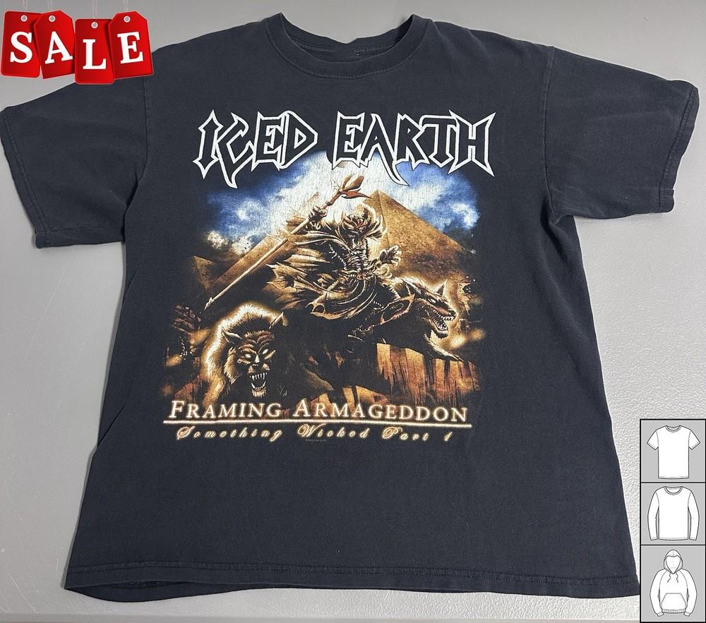 

New Iced Earth Framing An Armageddon Gift For Fans Men All Size T-Shirt JM292 Unisex T-Shirt M