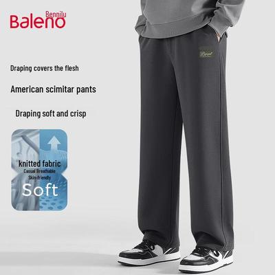 Baleno Men's Heavyweight Knit Casual Straight Leg Pants