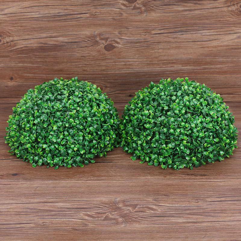 Artificial Green Plant Ceiling Decoration - Hanging Grass Ball for Window, Home, Mall, or Landscaping