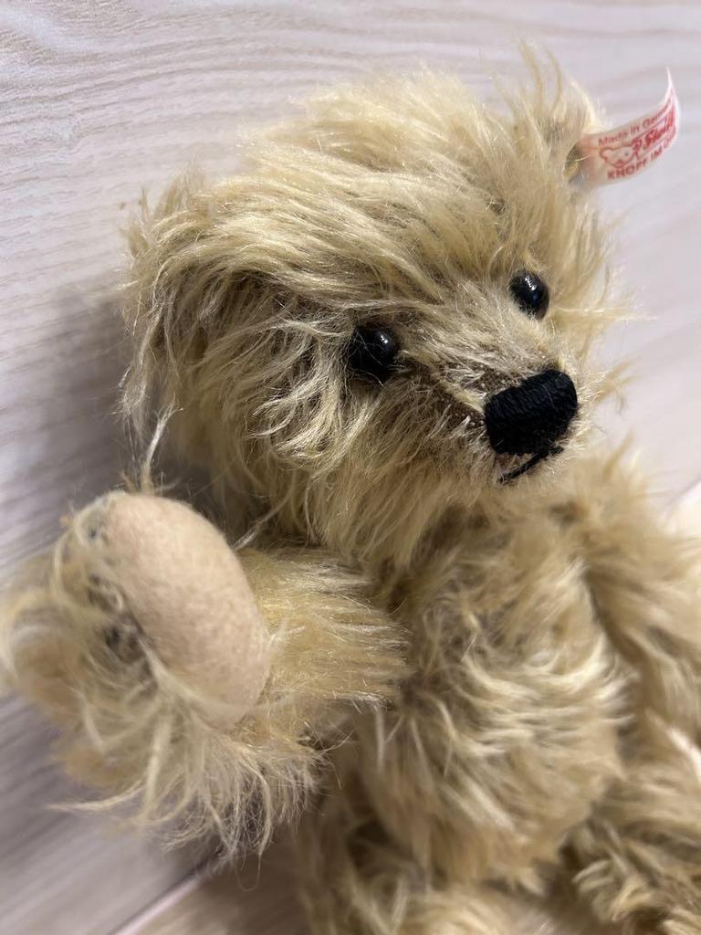 [USED] Steiff Teddy Bear, Beige, Articulated, with Built-in Sound