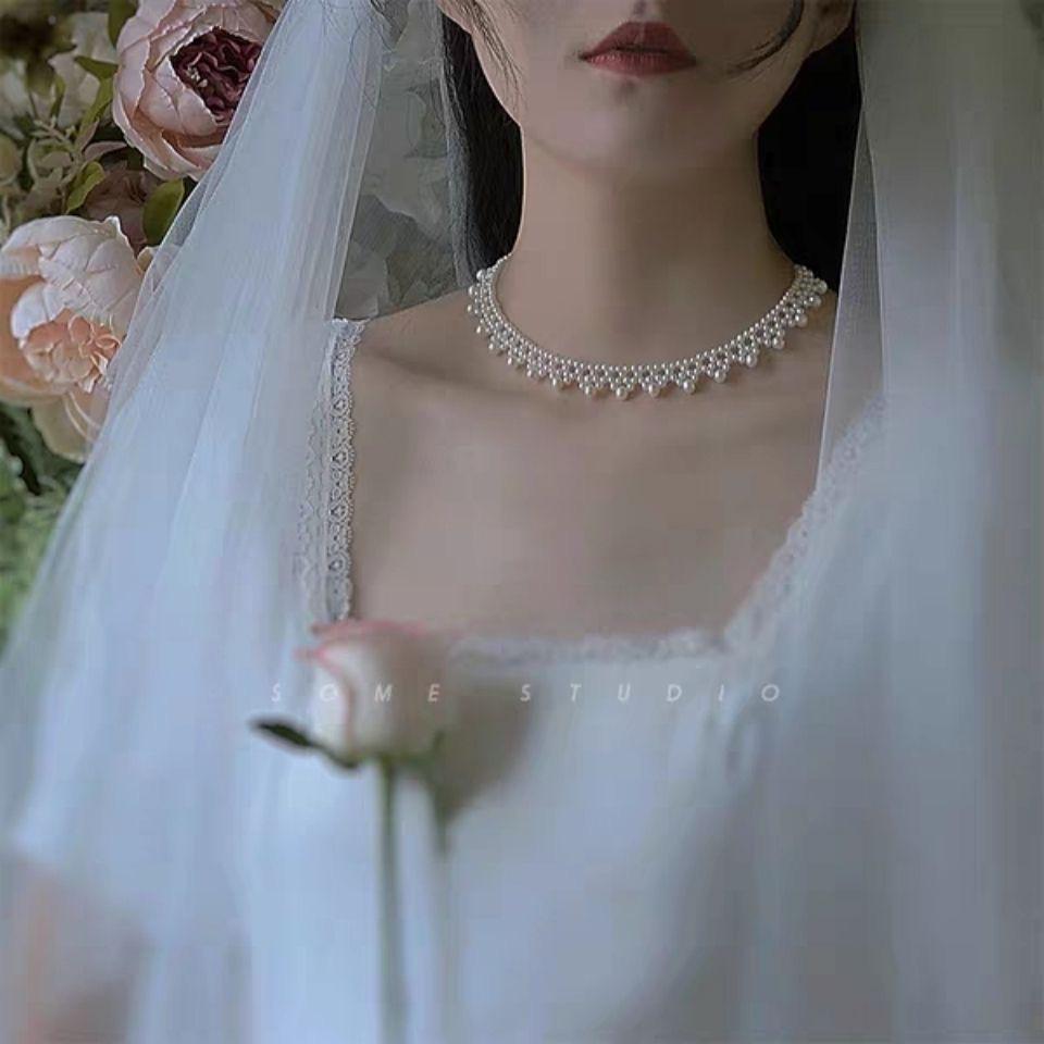 2025 Fashionable Multi-layer Pearl Clavicle Necklace - Elegant Fragrant Style