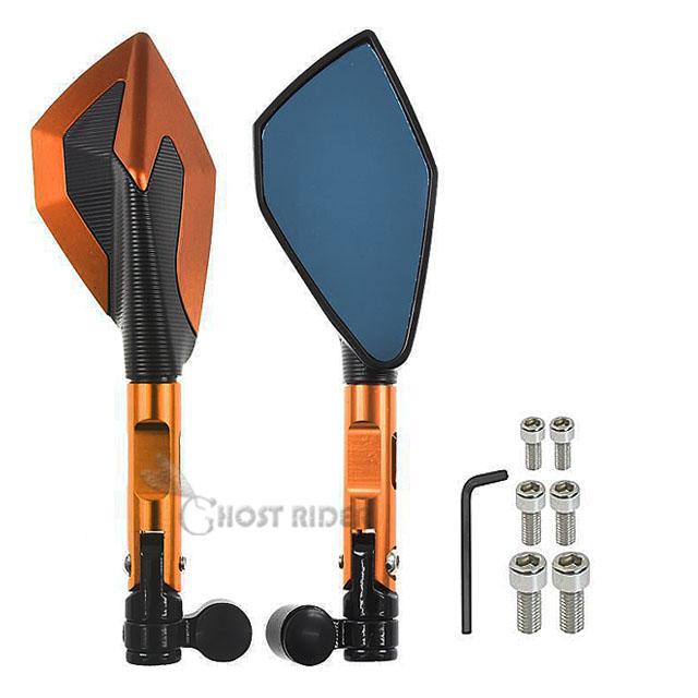 CNC hliníková zpětná zrcátka na motocykly modré antireflexní zrcátko pro Honda Hornet 600 CB 600F 900F 250F 300F 650F X4