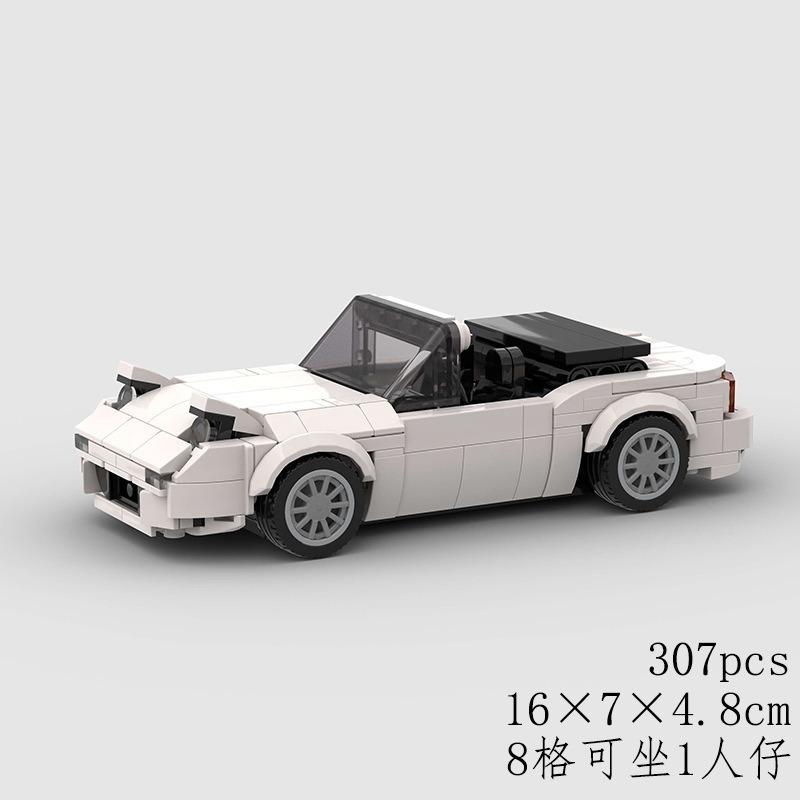 MOC Bricks Miata Serie NA Auto Sportiva da Corsa Veicolo Giocattoli Set di Blocchi da Costruzione per Bambini