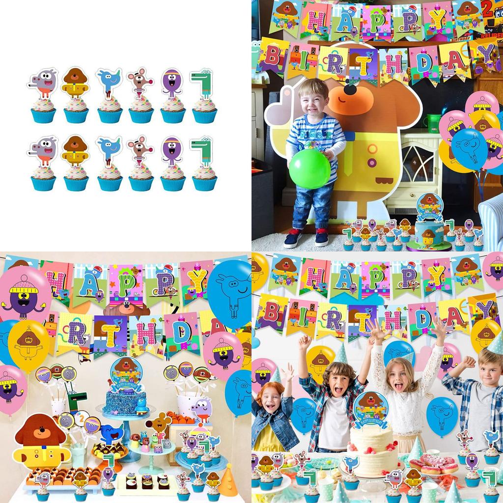 Hey Duggee Balloons Set Increase Party Atmosphere With Vivid Decorations