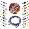Android Micro Usb Charging Cable With Durable Nylon Braided Material For Smartphone Data Transfer And Fast Charging