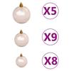 Exclusive House - Pre-lit Artificial Christmas Tree and White Baubles 150 Cm PVC