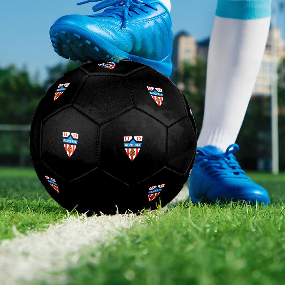 1PC Almería LOGO size 5 soccer ball PrahaIndoor Soccer Ball Colorful All Ages Machine Stitched PVC Competition Ready Durable High-Bounce