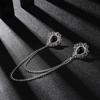 New Vintage Alloy Rhinestones Large Brooches Fashion Shawl Tassel Chain Lapel Pin Shirt Suit Jewelry for Men Wedding Accessories